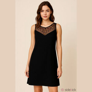 Dress Barn Elegant Black Sleeveless Dress, Size 18